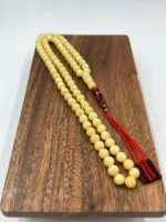 ⁦مسباح كهرمان مبرقع ع بياض⁩ - الصورة ⁦2⁩