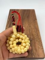 ⁦مسباح كهرمان مبرقع ع بياض⁩ - الصورة ⁦4⁩