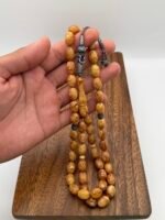 ⁦مسباح سورينتال مع طربزونه فضه عيار 925 مع فواصل فضه⁩ - الصورة ⁦2⁩