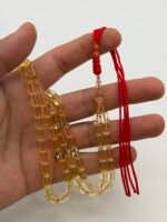 ⁦مسباح كهرمان برميلي شفاف تخريم سوبر⁩ - الصورة ⁦3⁩