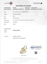 ⁦مسباح كهرمان حشري مع شهادة فحص من المختبر⁩ - الصورة ⁦2⁩