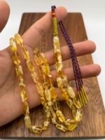 ⁦مسباح مستكه شبيه الكهرمان عسلي ملطخ⁩ - الصورة ⁦3⁩